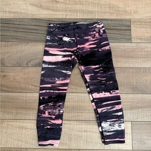 Stylish Pink and Black Leggings